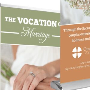 Vocation of Marriage, Customizable Standing Banner with Premium Base